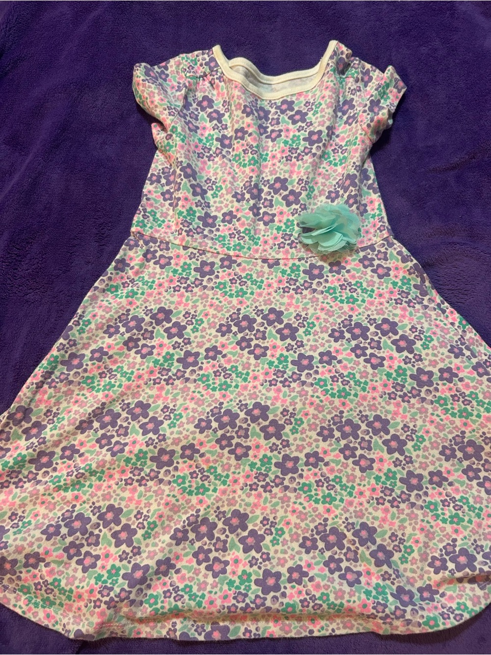 jumping beans Purple, Pink & Turquoise Floral Dress